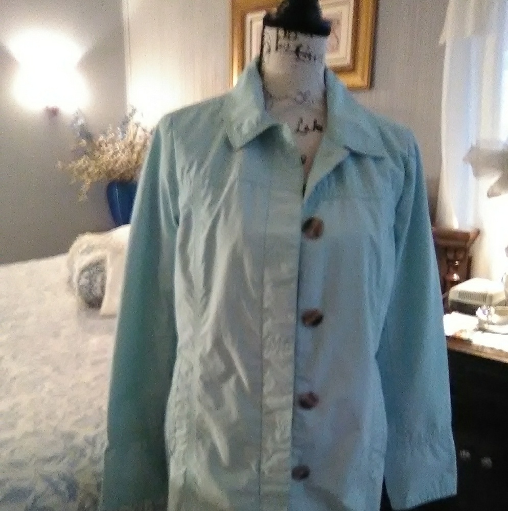 Mint green jacket by Eddie Bauer